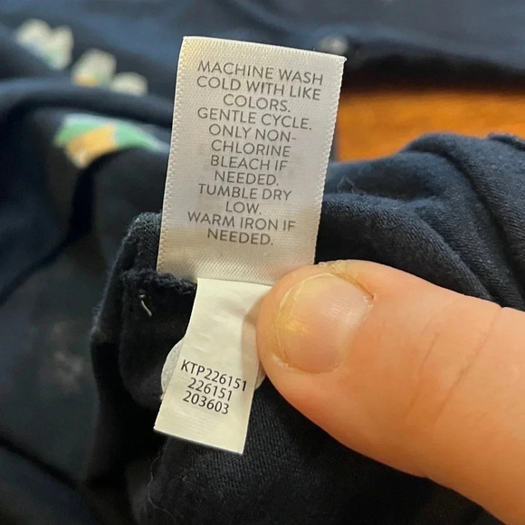 J Jill Sz S Navy Floral Smocked Peasant Blouse CottonTencel Keyhole Neckline - Picture 6 of 7